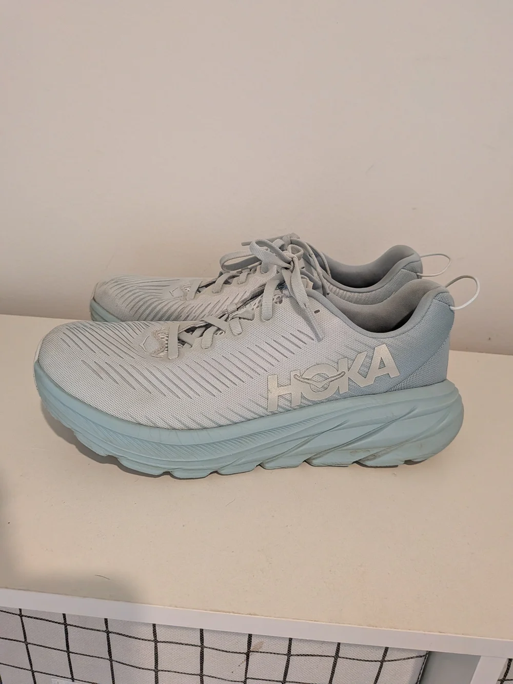 HOKA One One Rincon 3 Running Shoes Women's 8.5B Blue Woman's Hoka Sneakers